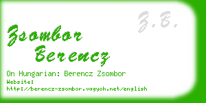 zsombor berencz business card